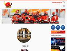Tablet Screenshot of meudonhockeyclub.fr